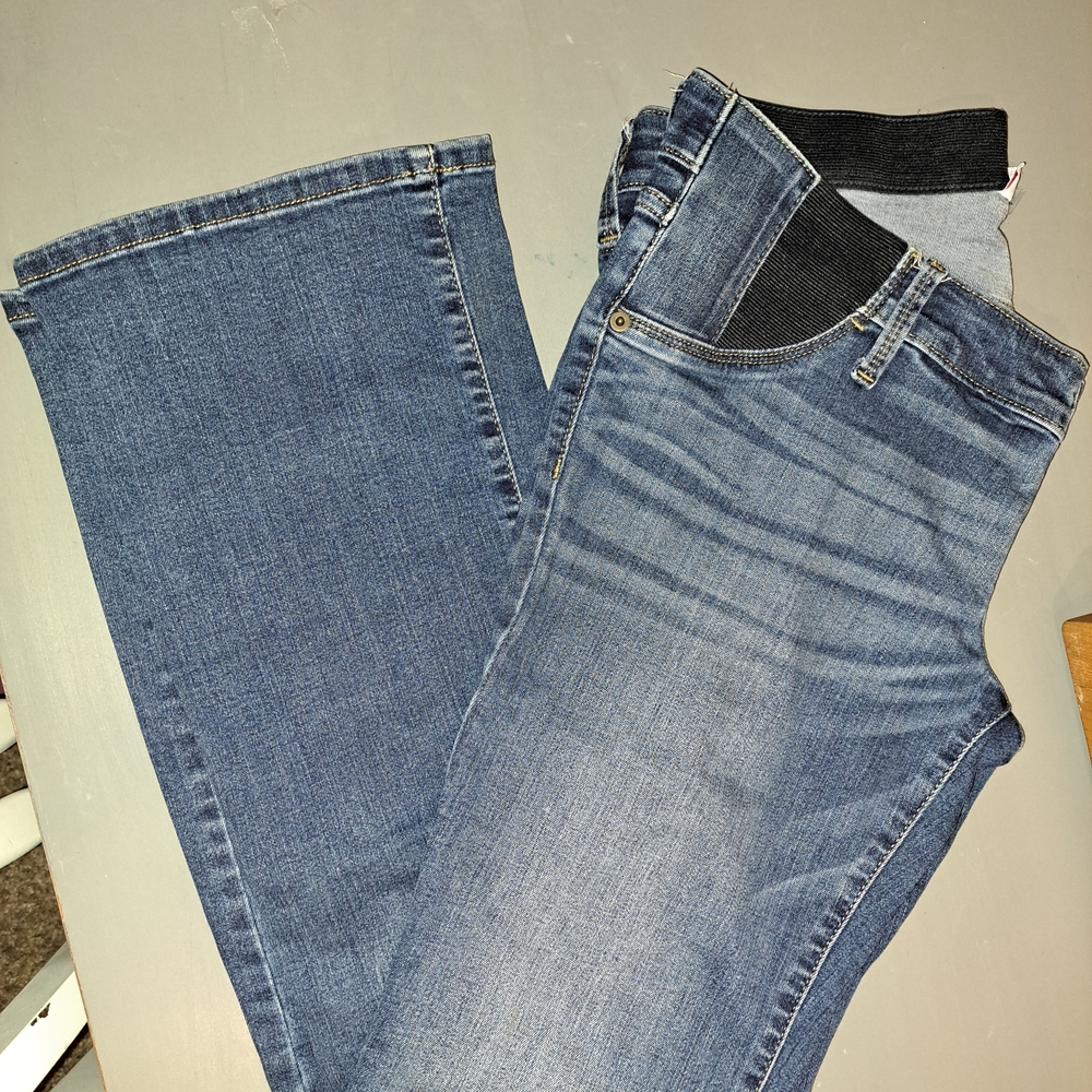 Isabel Maternity Blue Straight Leg Jeans